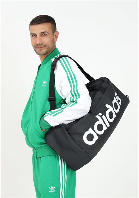 Essentials Linear Medium black sport bag for men and women ADIDAS PERFORMANCE | HT4743.